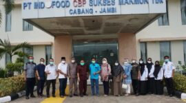 Komisi II DPRD Kota Jambi Kunjungi PT Indofood Sukses Makmur TBK Cabang Jambi, Rabu (2/2/22). FOTO : Noval/DPRD.