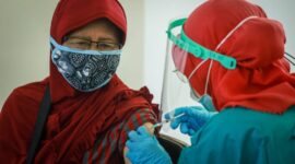 Vaksinasi Kabupaten Kota di Provinsi Jambi Sudah Capai 70 Persen. FOTO : Istimewa