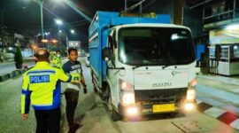 Direktorat Lalu Lintas (Ditlantas) Polda Jambi kembali melakukan razia, Rabu (2/2/22). FOTO : Ditlantas.