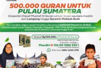 Laziswaf Al Hilal Selenggarakan Ekspedisi Wakaf Al Qur'an untuk Pulau Sumatera