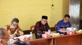 H Agus Sanusi Ketua Kwarcab Gerakan Pramuka Tanjung Jabung Barat saat Rakor Program Kerja dan Puncak Peringatan Hari Pramuka 2022, Kamis (10/2/22). FOTO : PROKOPIM