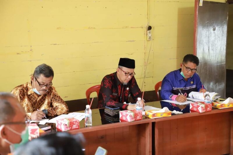 H Agus Sanusi Ketua Kwarcab Gerakan Pramuka Tanjung Jabung Barat saat Rakor Program Kerja dan Puncak Peringatan Hari Pramuka 2022, Kamis (10/2/22). FOTO : PROKOPIM