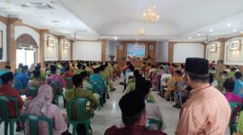 173 Calon Kades Pilkades Serentak di Muaro Jambi Ikuti Tes Tertulis Adat Melayu Jambi di Gedung Kantor Bupati Muaro Jambi, Senin (14/2/22). FOTO : NOVAL