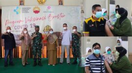 SKK Migas - PetroChina Gelar Vaksinasi Booster Covid-19 Bagi Karyawan, Senin (14/2/22). FOTO : Tim
