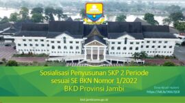 Live Streaming Sosialisasi Penyusunan SKP 2 Periode BKD Provinsi Jambi