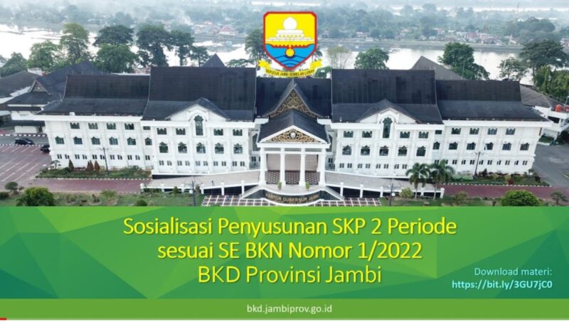 Live Streaming Sosialisasi Penyusunan SKP 2 Periode BKD Provinsi Jambi