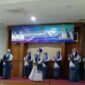 Tim Rebana BKMT Kecamatan Maro Sebo Ikuti Festival Rebana BKMT Tingkat Kabupaten Muaro Jambi, Jumat (18/2/22). FOTO : Noval.