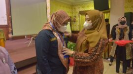 Bupati Masnah Buka Pelatihan BPD dan TP PKK se Kecamatan Kumpeh, Kamis (17/2/22) mslam. FOTO : Istimewa