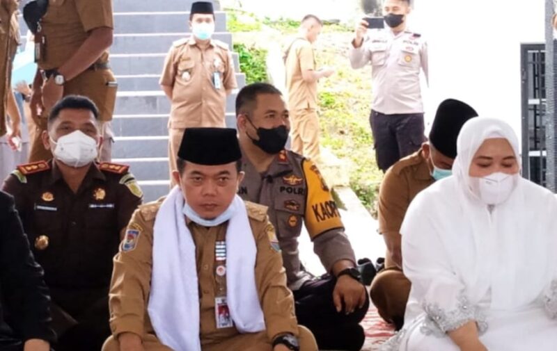 Gubernur Jambi Al Haris Saat Hadiri Tabligh Akbar di Pendopo Kantor Bupati Muaro Jambi, Senin (21/2/22). FOTO : Noval.