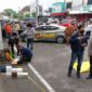 Tim Inafis Polresta Jambi tiba di TKP dan langsung meng identifikasi korban. FOTO : Ddy/Val.