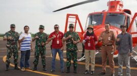 Danrem 042/Gapu Bersama BPBD Patroli Udara Pantau Wilayah Karhutla. FOTO : Penrem.
