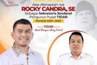 Rocky Candra Jabat Sekjen Pimpinan Pusat TIDAR