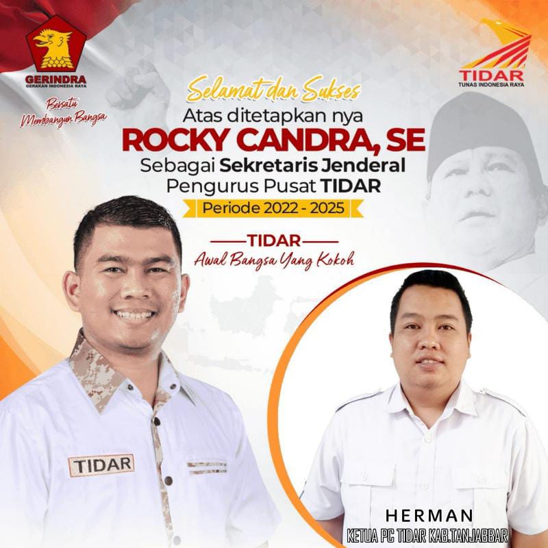 Rocky Candra Jabat Sekjen Pimpinan Pusat TIDAR