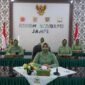 Wakil Ketua Persit KCK Ny. Rini M. Yamin Dano saat Webinar Deteksi Dini Gangguan Mental Emosional dalam Lingkungan Keluarga dan Sekitar Kita, Rabu (2/3/22). FOTO : PENREM.