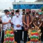 Kasrem 042/Gapu Turut Sambut Kedatangan Menparekraf RI di Jambi, Rabu (2/3/22).