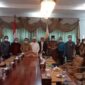 Rapat Pertemuan antara Pihak Unbari dengan Pihak Yayasan Pendidikan Jambi di Ruang Video Conference Rumah Dinas Gubernur Jambi, Selasa (01/03/22).