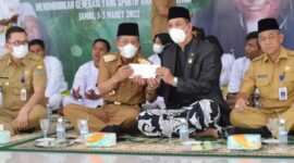 Wagub Abdullah Sani pada Acara Pembukaan Kejurwil Pencak Silat Nahdatul Ulama, Rabu (1/3/22). FOTO : Ist.