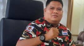 FOTO : Sudirman, Ketua Markas Cabang Laskar Merah Putih, Kabupaten Tanjung Jabung Timur.