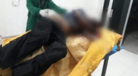 Penemuan mayat di Jalan Haji Muji parit 7 Tembilahan Hulu. FOTO : Ist/haluanriau.co.