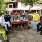 Vaksinasi di Desa Bakung, Kapolres Muaro Jambi Zoom Lansung demgan Kapolri. FOTO : Humas PMJ