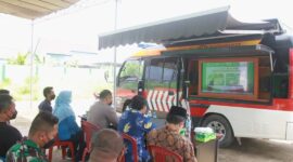 Kapolres Tanjab Barat AKBP Muharman Arta, SIK Zoom Meeting Rakor bersama Kapolri Terkait Vaksinasi Serentak Polda dan Polres Seluruh Indonesia, Sabtu (12/03/22).