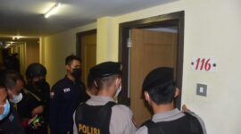 Giat Operasi Pekat Siginjai Polda Jambi yang digelar Minggu (13/3/22) malam. FOTO : HUMAS POLDA JAMBI.