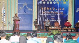 Kapolda Jambi Irjen Pol. A. Rachmad Wibowo Saat Jadi Pbicara pada acara Konsolidasi BEM-SI di UIN STS Jambi, Kamis (17/03/22). FOTO : HMS