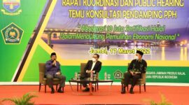 H Anwar Sadat Narasumber Rakor dan public hearing temu kosultasi pendamping PPH. FOTO : Istimewa