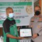 Kapolda Jambi saat berikan materi wawsan nusantara Latihan Kader II tingkat Nasional HMI Jambi di Asrama Haji Kota Jambi, Minggu (20/3/22). FOTO : Ist/Noval.