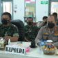 Danrem 042/Gapu dan Kapolda Jambi Tinjau Vaksinasi Serentak di Pelayangan, Jumat (25/3/22). FOTO : PENREM.