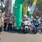 Kapolda Jambi Irjen Pol A Rachmad Wibowo, SIK Saat Melepas Rombongan IMBI Unniversary Ke 35 Jambi Internasional Bike Week 2022, Sabtu (25/3/22). FOTO : Humas Polda.