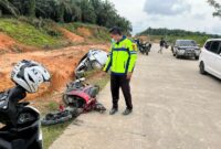 Kondisi Kedua Kendaraan Pasca Terlibat Kecelakaan. FOTO : Unit Laka PMJ