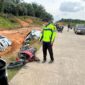 Kondisi Kedua Kendaraan Pasca Terlibat Kecelakaan. FOTO : Unit Laka PMJ