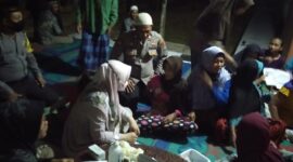 Safari Vaksinasi Ramadhan Polsek Muaro Sebo di Desa Niaso, Sabtu (16/4/22). FOTO : Ist