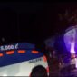 Truk Tangki Brisi BBM Jenis Solar di Amankan Polda Jambi di Pelabuhan Talang Duku, Minggu (17/4/22) malam. FOTO : Dhea