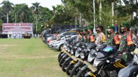 Apel Operasi Ketupat 2022 di halaman Kantor Gubernur Jambi. FOTO : Humas Polda Jambi