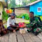 Satgas Yonif R 142/KJ Laksanakan Komsos dengan Tokoh Masyarakat