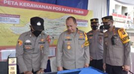 Kapolda Jambi Irjen Pol. A. Rachmad Wibowo lakukan peninjauan pelaksanaan Operasi Ketupat 2022. FOTO : Dhea.