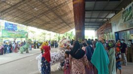 Ramainya Pengunjung Wisata Jambi Faradise, Kamis (5/5/22). FOTO : Noval.
