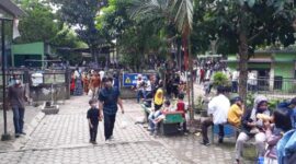 Kondisi Destinasi Wisata Taman Rimba Jambi yang dipadati Pengunjung dari Luar Kota, Kamis (5/5/22). FOTO : Lintastungkal