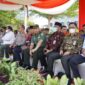Kasrem 042/Gapu Kolonel Inf M. Yamin Dano Saat Hadiri Simulasi Sispamkota di Lapangan Gubernur Jambi, Kamis (19/5/22). FOTO : Penrem