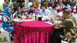 Kapolresta Jambi Bersama Dandim 0415/Jambi Hadiri Syukuran HUT Ke 76 Kota Jambi