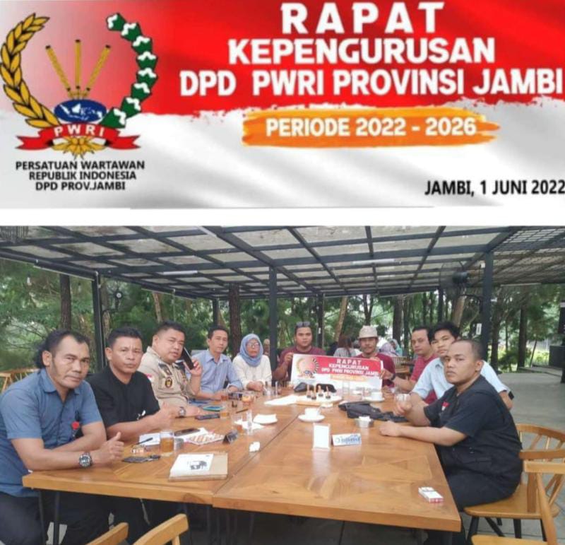 Rakor Pembentukan Kepengurusan DPD PWRI Provinsi Jambi Periode 2022-2026. FOTO : Val
