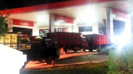 Isi BBM Subsidi, 26 Truk Batu Bara. Ditindak. FOTO : Dhea/Ist