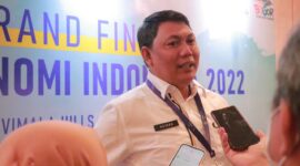 Wakil Bupati Kabupaten Tanjung Jabung Barat, Provinsi Jambi Hairan, SH ditemui disela Rakernas XIV Apkasi, Sabtu (18/6/22). FOTO : Prokopim