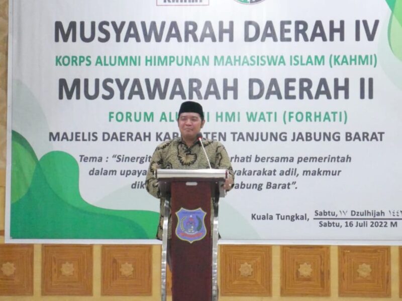 Ahmad Jahfar, SH Ketua MD KAHMI Tanjung Jabung Barat Periode 2022-2027, FOTO : ist