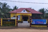 Kantor Desa Sungai Aro, Kecamatan Senyerang, Kabupaten Tanjung Jabung Barat. FOTO : Ist