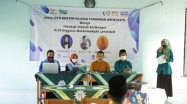 Sosialisasi Pendidikan Antikorupsi di SD Unggulan Muhammadiyah Lemahdadi oleh Tim PKM UAD dan Forum PAK SIJI DIY. [FOTO : Humas SD UML]
