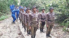 26 Bintara Polri Ikuti Pembinaan Tradisi Personel Ditpolairud. FOTO : Dhea.