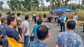 Satlantas Polrea Muaro Jambi Berikan Latihan Safety Driving Sopir Ambulans. FOTO : Humas PMJ